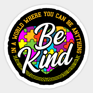 Be Anything Be Kind Flower Gift Sticker